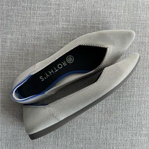 Rothy’s The Point Gray Flats, extra insoles included
